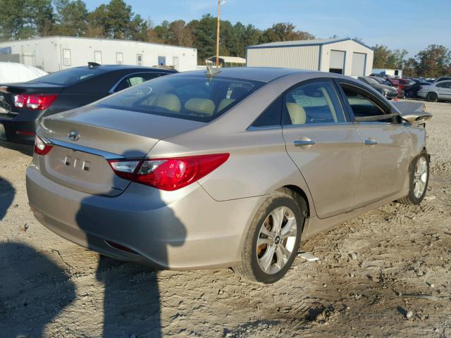 5NPEC4AC3BH106865 - 2011 HYUNDAI SONATA SE GOLD photo 4