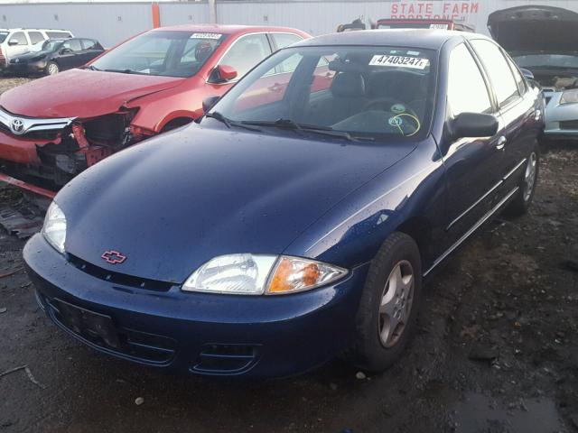 1G1JC524427320109 - 2002 CHEVROLET CAVALIER B BLUE photo 2