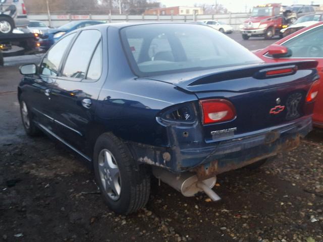 1G1JC524427320109 - 2002 CHEVROLET CAVALIER B BLUE photo 3