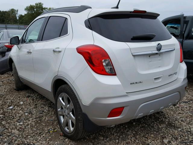 KL4CJFSB6EB552684 - 2014 BUICK ENCORE CON WHITE photo 3