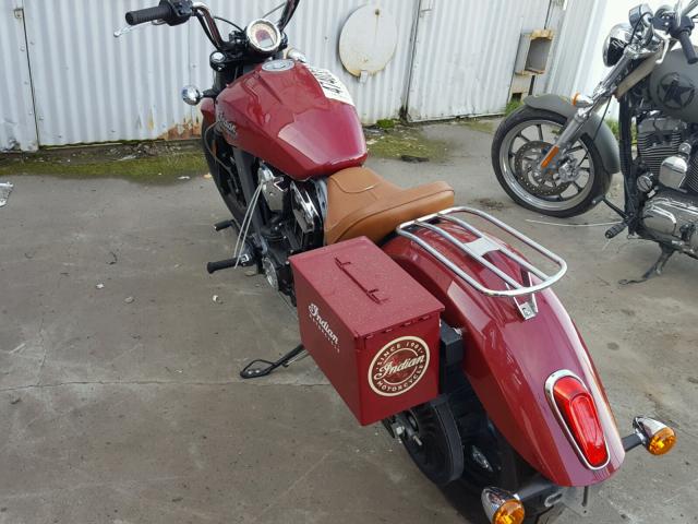 56KMSA003F3104677 - 2015 INDIAN MOTORCYCLE CO. SCOUT ABS RED photo 3