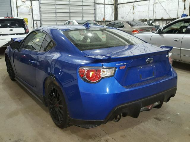 JF1ZCAC18F9601028 - 2015 SUBARU BRZ 2.0 LI BLUE photo 3