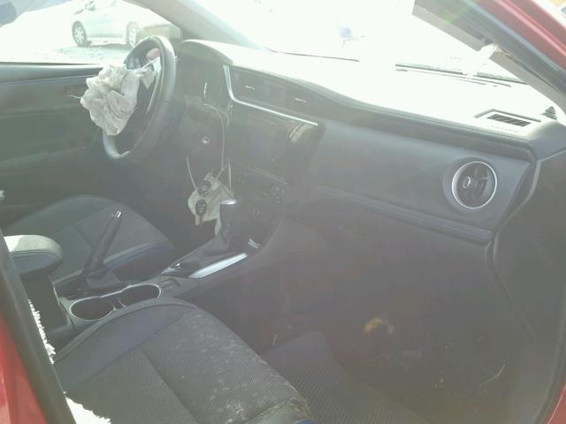 2T1BURHE3HC776867 - 2017 TOYOTA COROLLA L RED photo 5