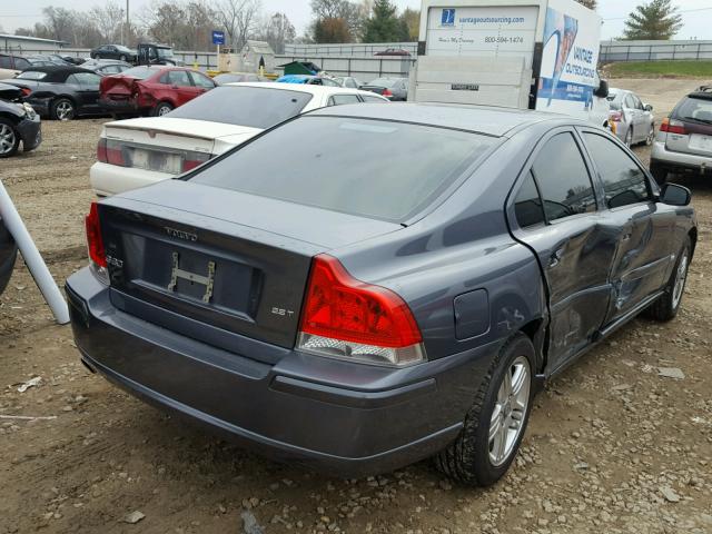 YV1RS592062531645 - 2006 VOLVO S60 2.5T GRAY photo 4