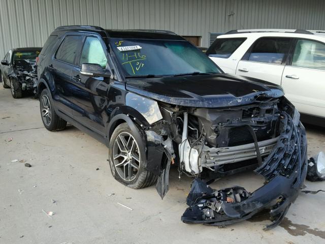 1FM5K8GT3GGA50225 - 2016 FORD EXPLORER S BLACK photo 1