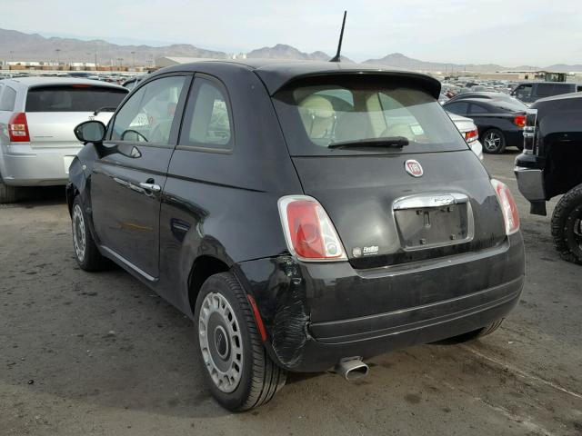 3C3CFFAR4FT545596 - 2015 FIAT 500 POP BLACK photo 3