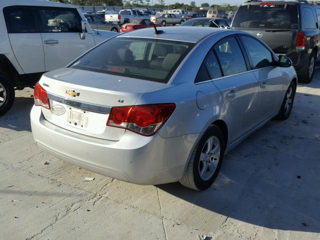 1G1PF5SC4C7202183 - 2012 CHEVROLET CRUZE LT SILVER photo 4