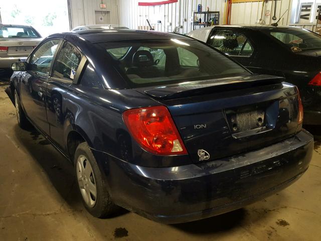 1G8AM15F67Z176658 - 2007 SATURN ION LEVEL BLUE photo 3