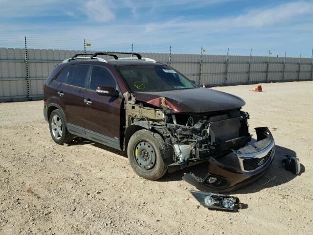 5XYKUDA27CG199549 - 2012 KIA SORENTO EX MAROON photo 1