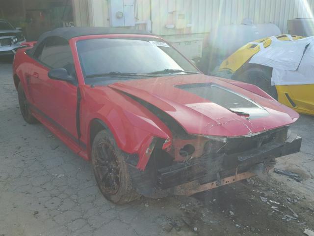 1FAFP44422F227027 - 2002 FORD MUSTANG RED photo 1