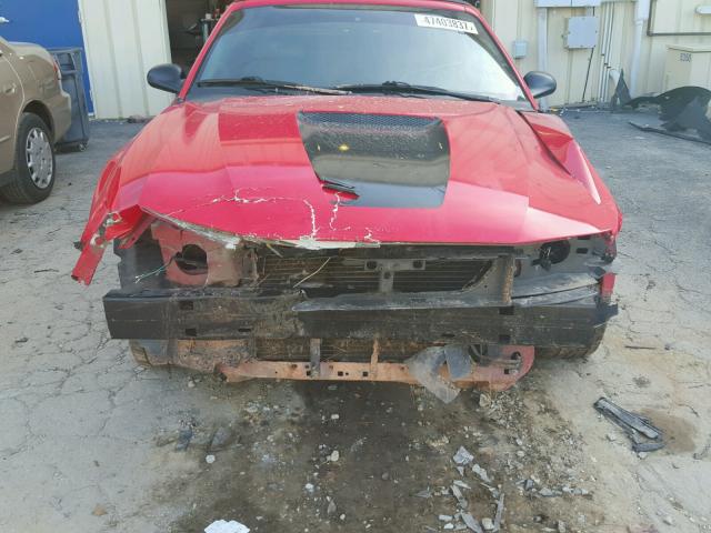 1FAFP44422F227027 - 2002 FORD MUSTANG RED photo 9