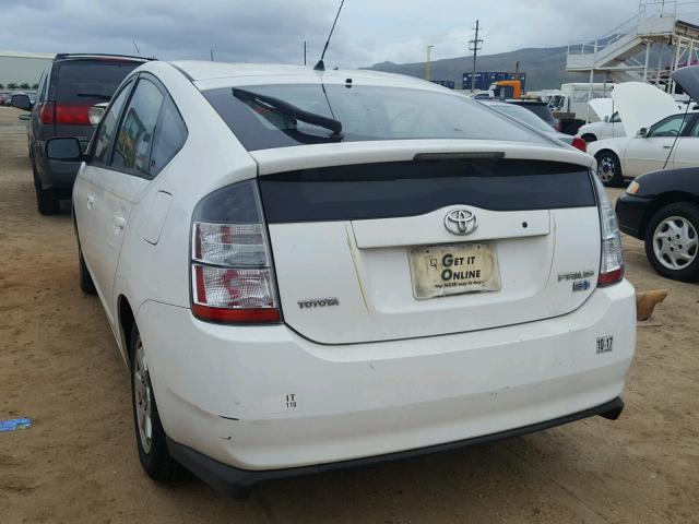 JTDKB22U140019399 - 2004 TOYOTA PRIUS WHITE photo 3