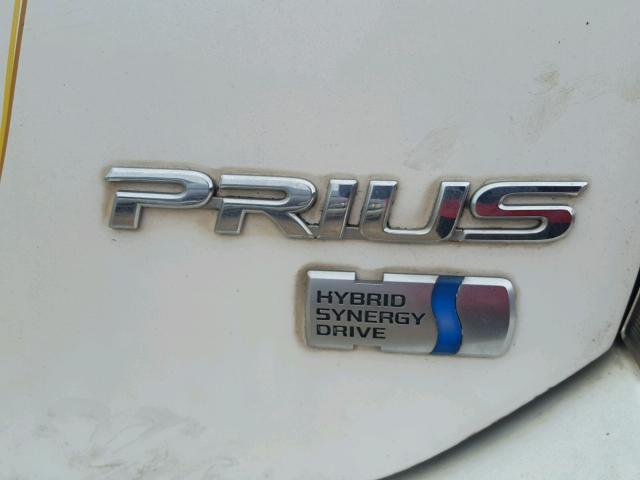 JTDKB22U140019399 - 2004 TOYOTA PRIUS 白色 照片 9