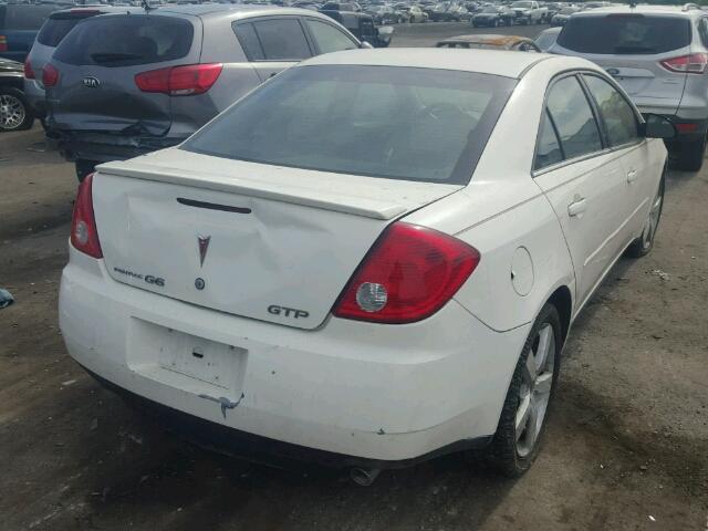 1G2ZM551964269419 - 2006 PONTIAC G6 GTP WHITE photo 4