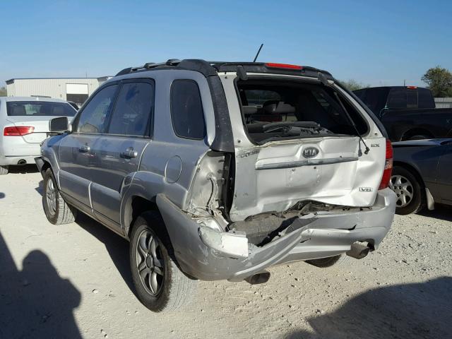 KNDJF723277417981 - 2007 KIA SPORTAGE E SILVER photo 3