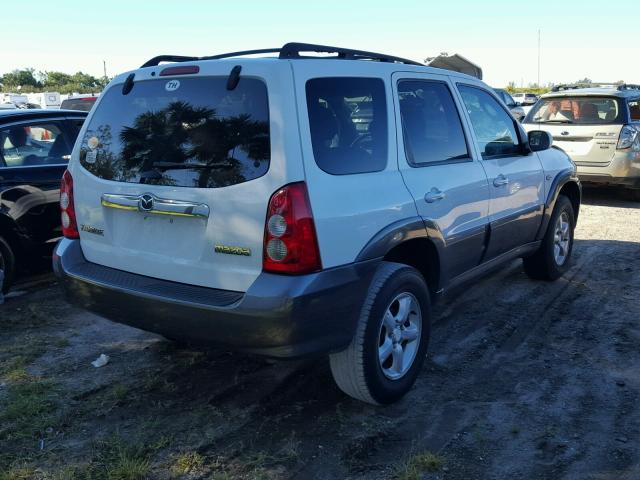 4F2YZ02Z45KM52386 - 2005 MAZDA TRIBUTE I WHITE photo 4