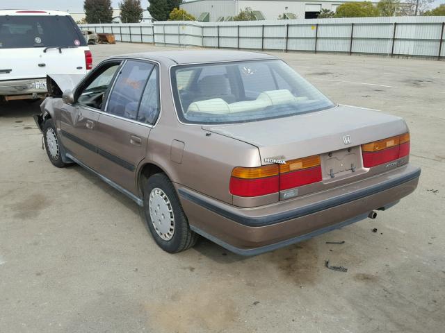 1HGCB7650MA154633 - 1991 HONDA ACCORD LX BROWN photo 3