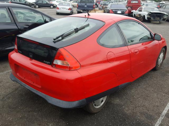 JHMZE13786S000413 - 2006 HONDA INSIGHT RED photo 4