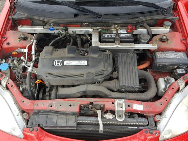 JHMZE13786S000413 - 2006 HONDA INSIGHT RED photo 7