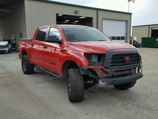 5TFDW54139X088983 - 2009 TOYOTA TUNDRA CRE RED photo 1