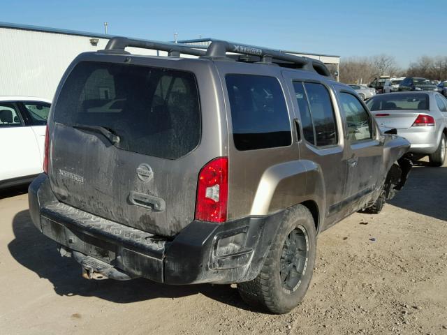 5N1AN08W25C645278 - 2005 NISSAN XTERRA OFF BROWN photo 4