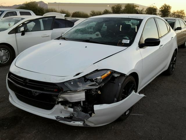 1C3CDFFA0GD821725 - 2016 DODGE DART SXT S WHITE photo 2