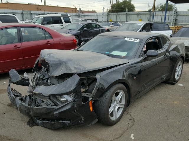 1G1FB1RSXH0105888 - 2017 CHEVROLET CAMARO LT BLACK photo 2