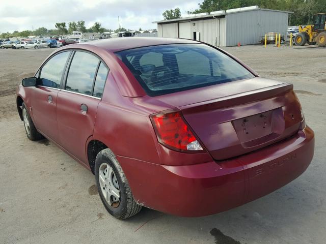 1G8AG52FX5Z125342 - 2005 SATURN ION LEVEL BURGUNDY photo 3