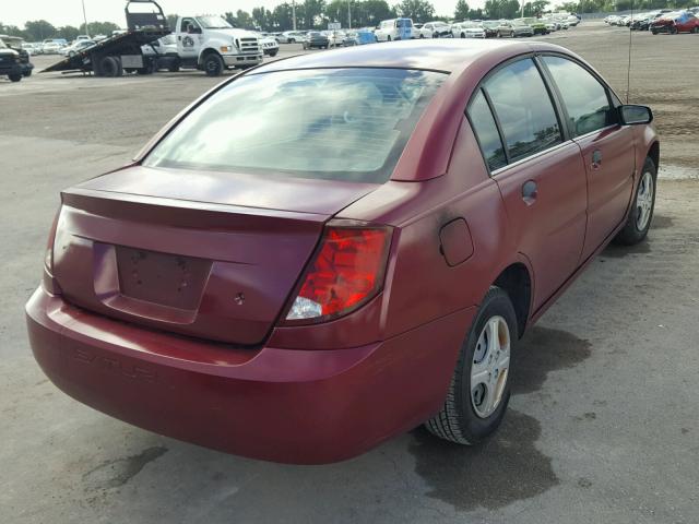 1G8AG52FX5Z125342 - 2005 SATURN ION LEVEL BURGUNDY photo 4