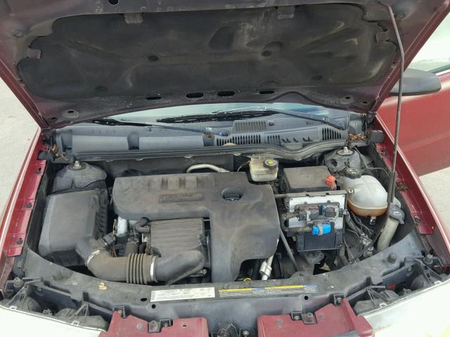 1G8AG52FX5Z125342 - 2005 SATURN ION LEVEL BURGUNDY photo 7