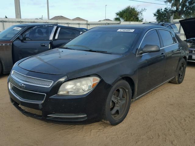 1G1ZC5EB5AF222207 - 2010 CHEVROLET MALIBU 1LT BLACK photo 2