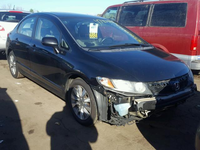 19XFA1F82AE046979 - 2010 HONDA CIVIC EX BLACK photo 1