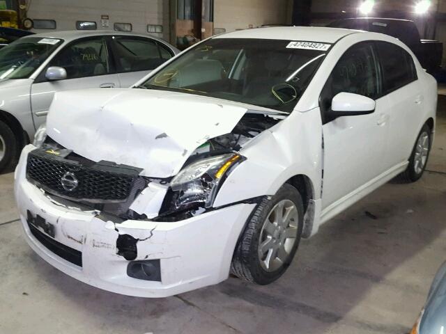 3N1AB6AP4CL774663 - 2012 NISSAN SENTRA 2.0 WHITE photo 2