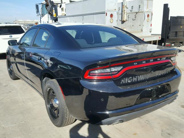 2C3CDXAG6GH272181 - 2016 DODGE CHARGER PO BLACK photo 3