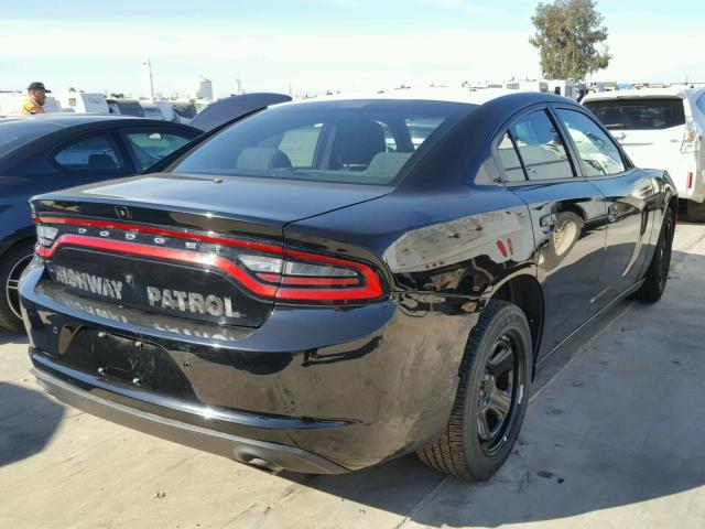 2C3CDXAG6GH272181 - 2016 DODGE CHARGER PO BLACK photo 4