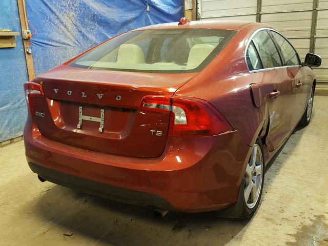 YV1622FS3C2039953 - 2012 VOLVO S60 T5 RED photo 4