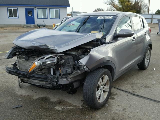 KNDPBCA20D7351126 - 2013 KIA SPORTAGE L SILVER photo 2