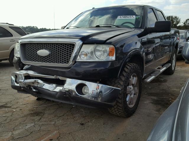 1FTPW12V77KD04257 - 2007 FORD F150 SUPER BLACK photo 2