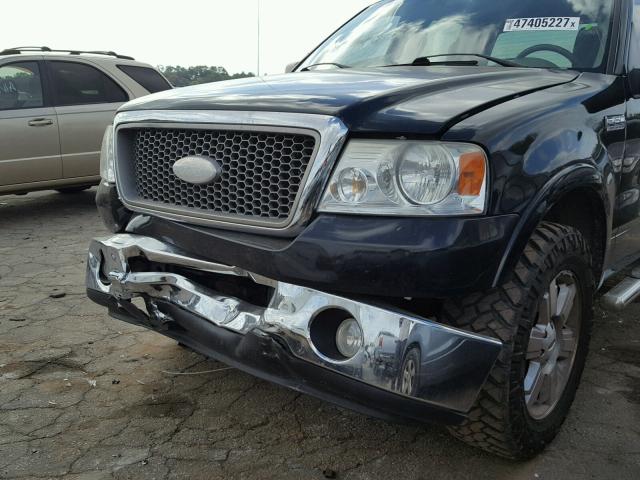 1FTPW12V77KD04257 - 2007 FORD F150 SUPER BLACK photo 9