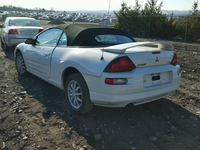 4A3AE45G71E190724 - 2001 MITSUBISHI ECLIPSE SP WHITE photo 3