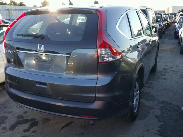 2HKRM3H36EH531001 - 2014 HONDA CR-V LX GRAY photo 4