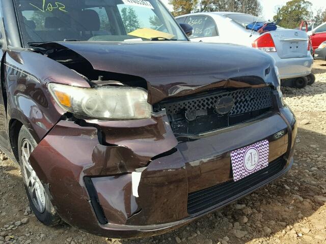 JTLKE50E491069904 - 2009 TOYOTA SCION XB BURGUNDY photo 9