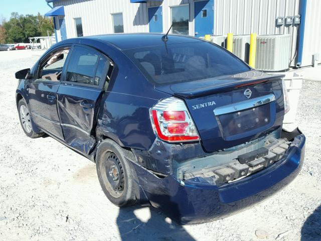 3N1AB6AP6BL613696 - 2011 NISSAN SENTRA 2.0 BLUE photo 3