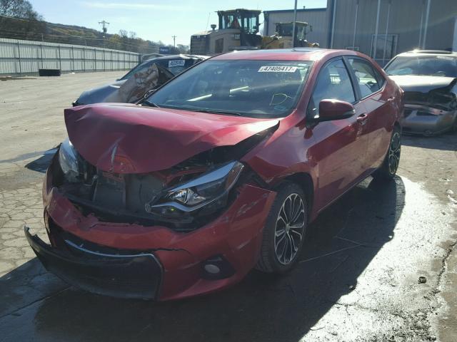 5YFBURHE6GP512119 - 2016 TOYOTA COROLLA L MAROON photo 2