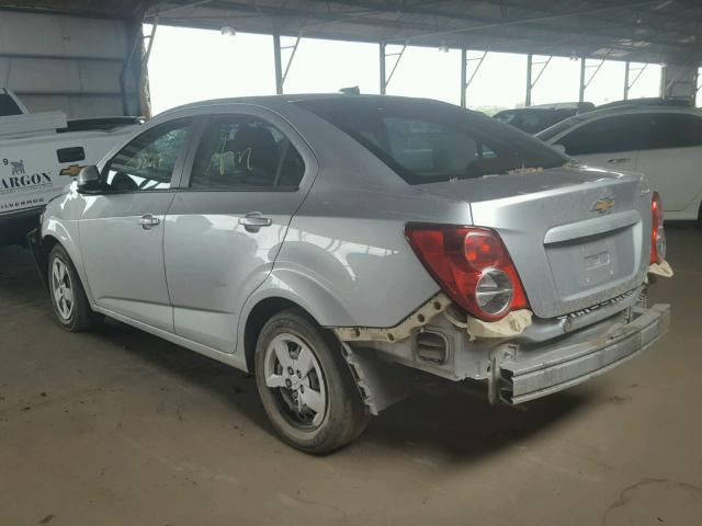 1G1JA5SH2E4218368 - 2014 CHEVROLET SONIC LS SILVER photo 3
