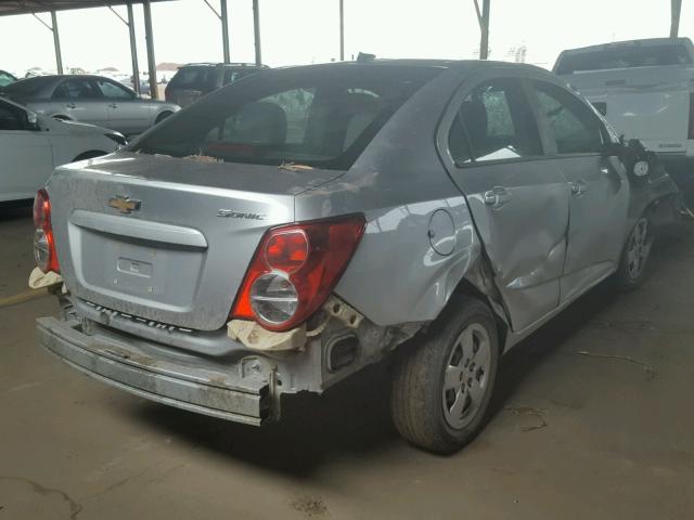 1G1JA5SH2E4218368 - 2014 CHEVROLET SONIC LS SILVER photo 4