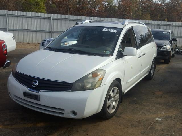 5N1BV28U67N104417 - 2007 NISSAN QUEST S WHITE photo 2