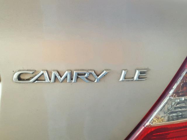 4T1BE32K03U167509 - 2003 TOYOTA CAMRY LE ოქროსფერი ფოტო 9