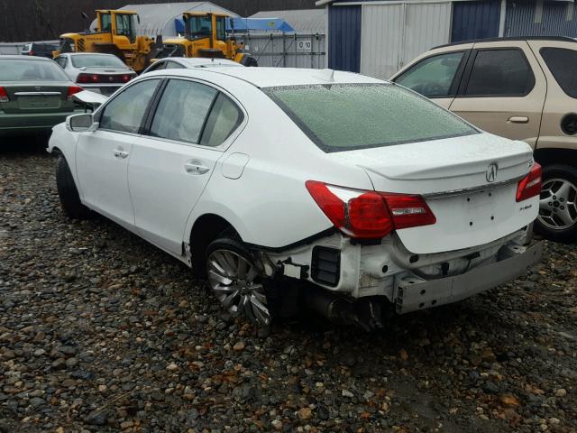 JH4KC1F99EC007237 - 2014 ACURA RLX ADVANC WHITE photo 3