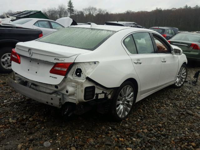 JH4KC1F99EC007237 - 2014 ACURA RLX ADVANC WHITE photo 4